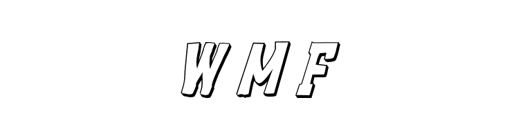 Demon Priest 3D Italic  Free Fonts Download