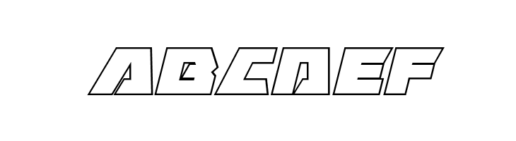 Eagle Strike Outline Italic  Free Fonts Download