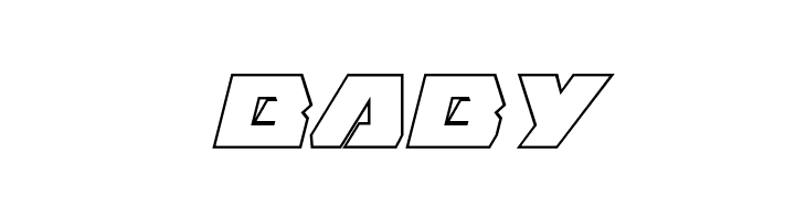 Eagle Strike Outline Italic  Free Fonts Download