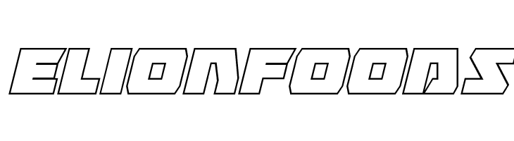 Eagle Strike Outline Italic  Free Fonts Download