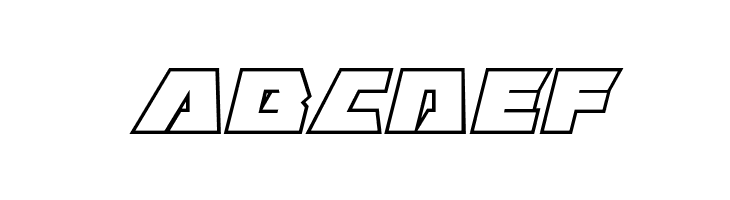 Eagle Strike Bold Outline Italic  Free Fonts Download