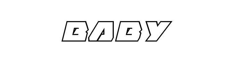 Eagle Strike Bold Outline Italic  Free Fonts Download