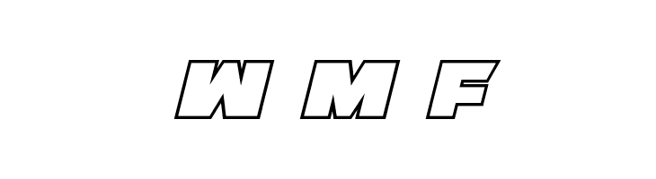 Eagle Strike Bold Outline Italic  Free Fonts Download