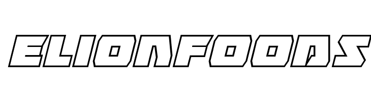 Eagle Strike Bold Outline Italic  Free Fonts Download