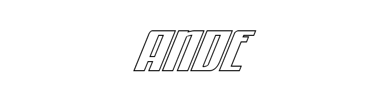 Quantum of Malice Outline Italic  Free Fonts Download