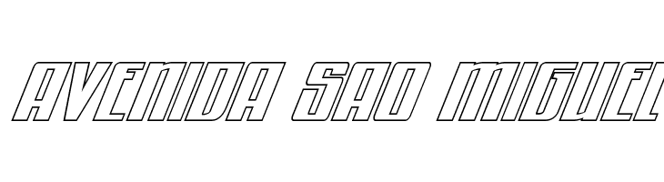 Quantum of Malice Outline Italic  Free Fonts Download