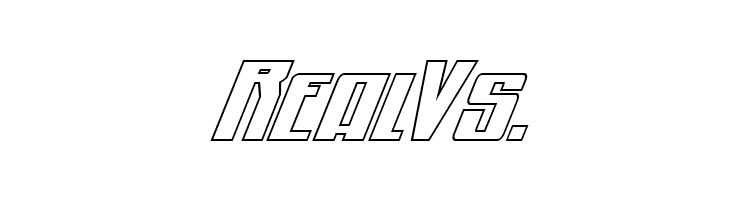 Quantum of Malice Outline Italic  Free Fonts Download