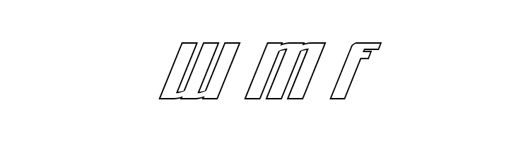 Quantum of Malice Outline Italic  Free Fonts Download