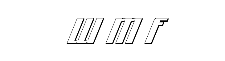 Quantum of Malice 3D Italic  Free Fonts Download