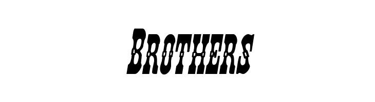 Younger Brothers Bold Italic  Free Fonts Download