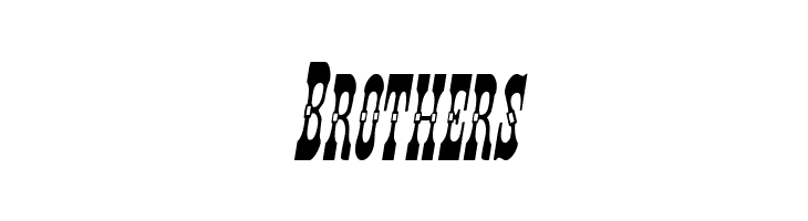 Younger Brothers Condensed Italic  Free Fonts Download