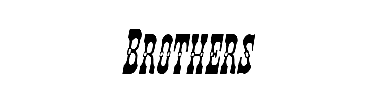 Younger Brothers Italic  Free Fonts Download