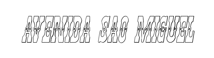 Younger Brothers 3D Italic  Free Fonts Download