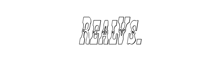 Younger Brothers 3D Italic  Free Fonts Download