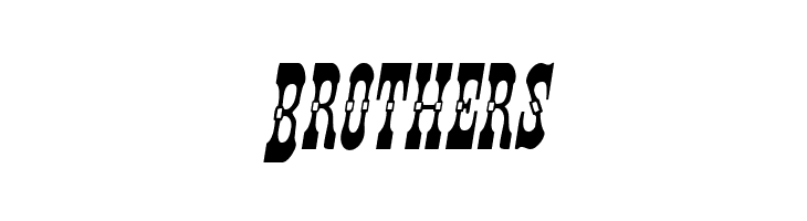 Younger Brothers Drop Caps Italic  Free Fonts Download
