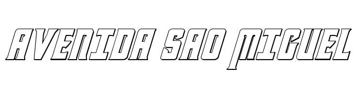 Kondor 3D Italic  Free Fonts Download