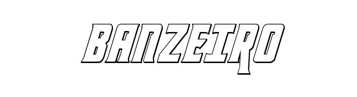 Kondor 3D Italic  Free Fonts Download