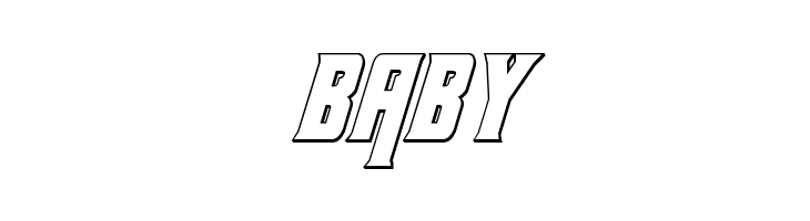 Kondor 3D Italic  Free Fonts Download