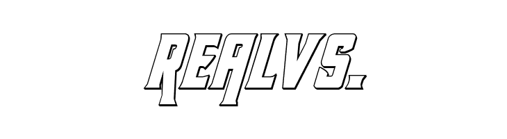 Kondor 3D Italic  Free Fonts Download