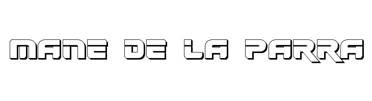 Renegado 3D  Free Fonts Download