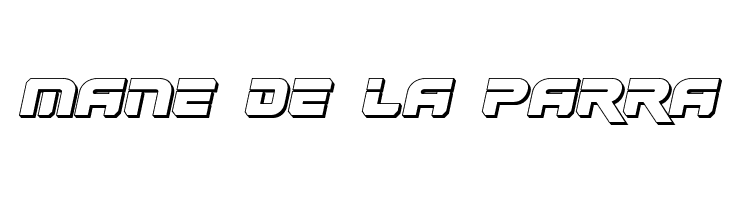 Renegado 3D Italic  Free Fonts Download