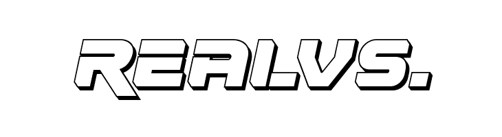 Renegado 3D Italic  Free Fonts Download