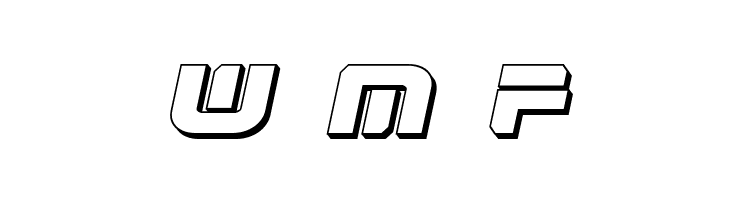 Renegado 3D Italic  Free Fonts Download