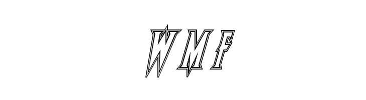 Wolf's Bane Engraved Italic  Free Fonts Download
