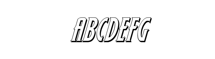 Wolf's Bane 3D Italic  Free Fonts Download