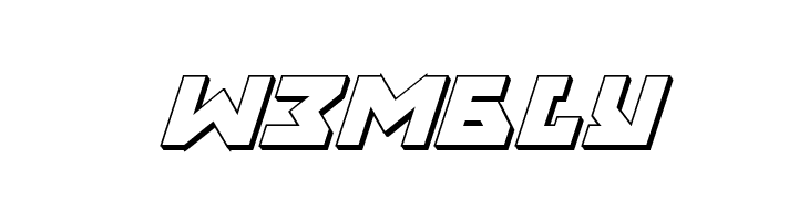 Nyet 3D Italic  Free Fonts Download