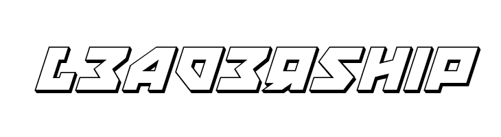 Nyet 3D Italic  Free Fonts Download