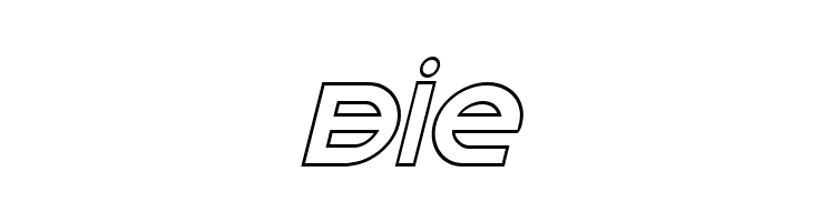 Opilio Outline Italic  Free Fonts Download