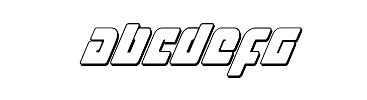 Exoplanet 3D Italic  Free Fonts Download