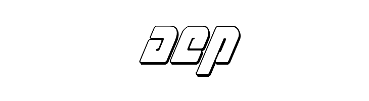 Exoplanet 3D Italic  Free Fonts Download