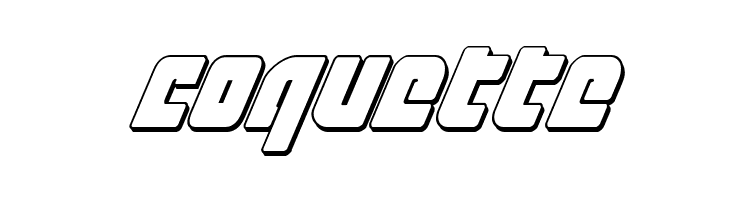 Exoplanet 3D Italic  Free Fonts Download