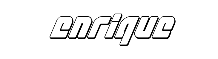 Exoplanet 3D Italic  Free Fonts Download