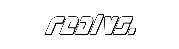 Exoplanet 3D Italic  Free Fonts Download