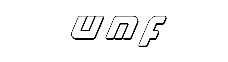 Exoplanet 3D Italic  Free Fonts Download