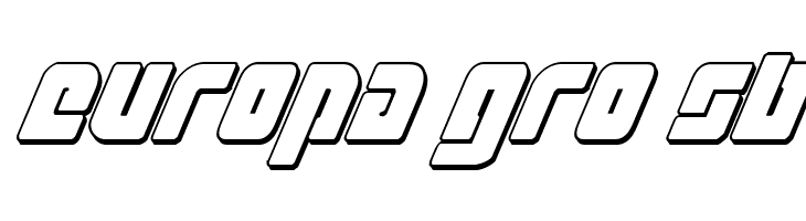 Exoplanet 3D Italic  Free Fonts Download