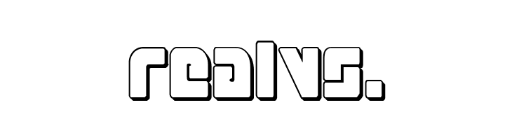 Exoplanet 3D Regular  Free Fonts Download