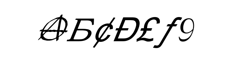 X-Cryption Italic  Free Fonts Download