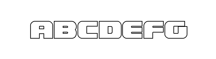 Federal Escort Outline  Free Fonts Download