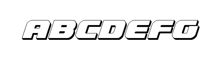 Federal Escort 3D Italic  Free Fonts Download