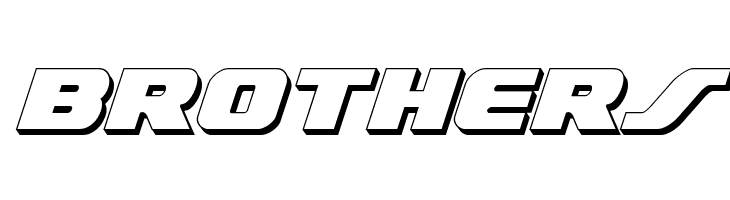 Federal Escort 3D Italic  Free Fonts Download