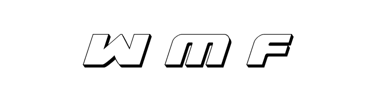 Federal Escort 3D Italic  Free Fonts Download