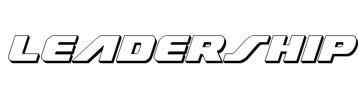 Federal Escort 3D Italic  Free Fonts Download