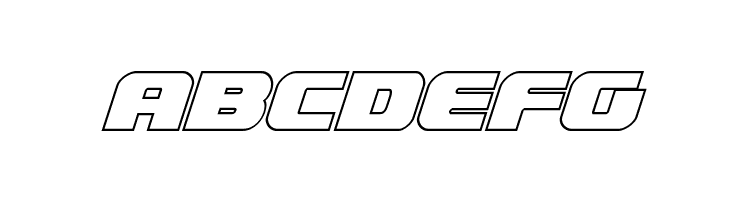 Federal Escort Outline Italic  Free Fonts Download