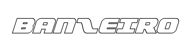 Federal Escort Outline Italic  Free Fonts Download