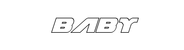 Federal Escort Outline Italic  Free Fonts Download