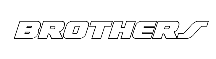 Federal Escort Outline Italic  Free Fonts Download